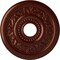 Ekena Millwork Genevieve Ceiling Medallion (Canopies up to 3 1/2"), 16 1/8"OD x 3 1/2"ID x 7/8"P, Antique Copper CM16GNACS - alternate 1